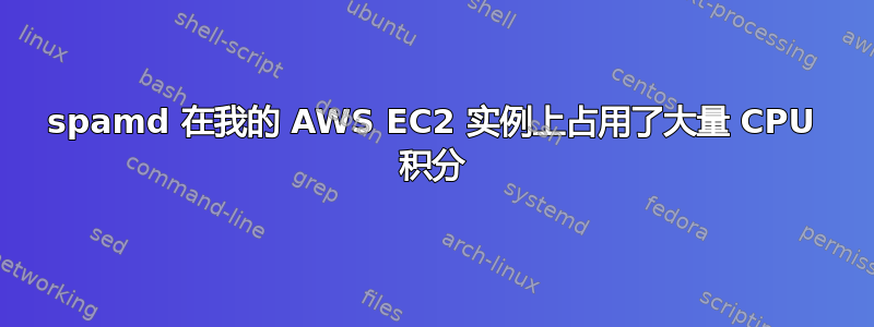 spamd 在我的 AWS EC2 实例上占用了大量 CPU 积分