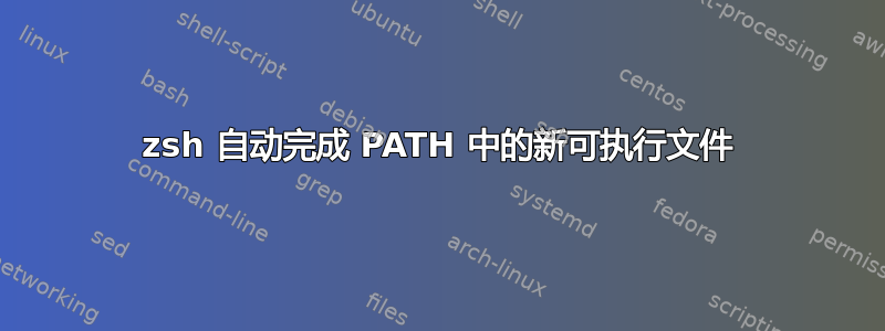 zsh 自动完成 PATH 中的新可执行文件