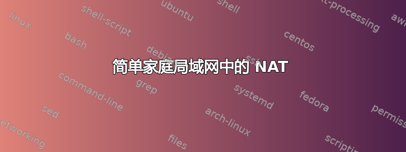 简单家庭局域网中的 NAT