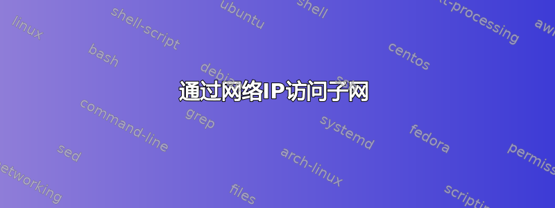 通过网络IP访问子网