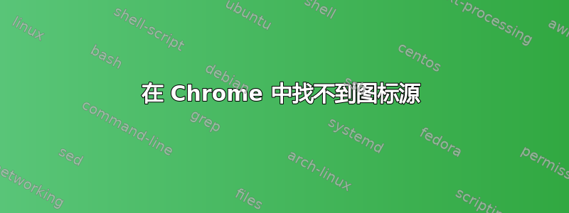 在 Chrome 中找不到图标源