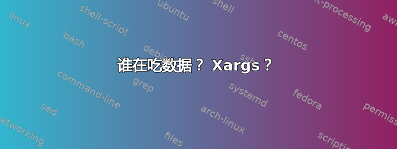 谁在吃数据？ Xargs？