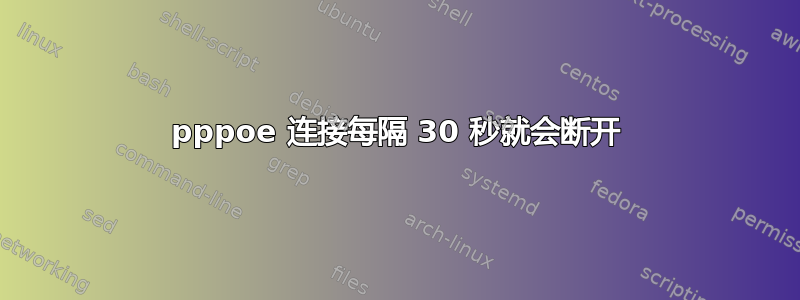 pppoe 连接每隔 30 秒就会断开