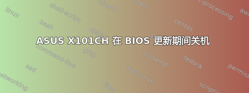 ASUS X101CH 在 BIOS 更新期间关机