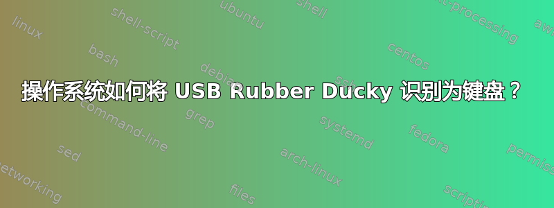 操作系统如何将 USB Rubber Ducky 识别为键盘？