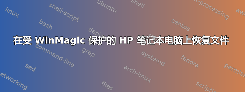 在受 WinMagic 保护的 HP 笔记本电脑上恢复文件