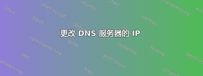 更改 DNS 服务器的 IP