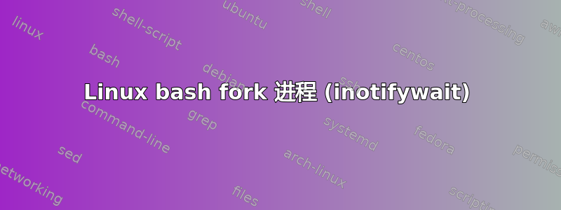 Linux bash fork 进程 (inotifywait)