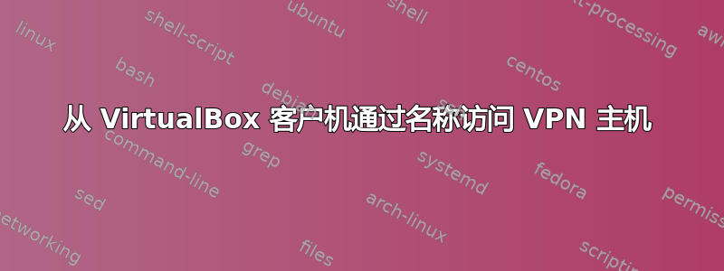 从 VirtualBox 客户机通过名称访问 VPN 主机