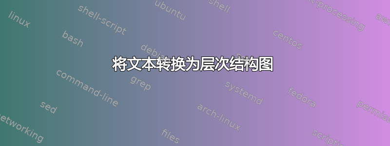 将文本转换为层次结构图