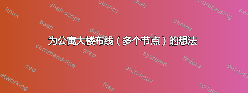 为公寓大楼布线（多个节点）的想法