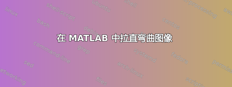 在 MATLAB 中拉直弯曲图像