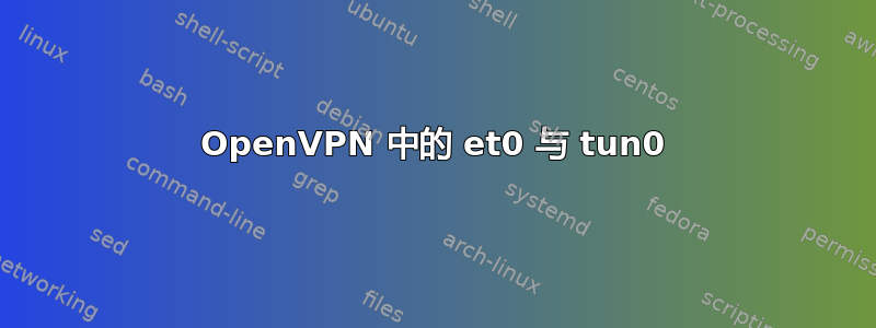 OpenVPN 中的 et0 与 tun0