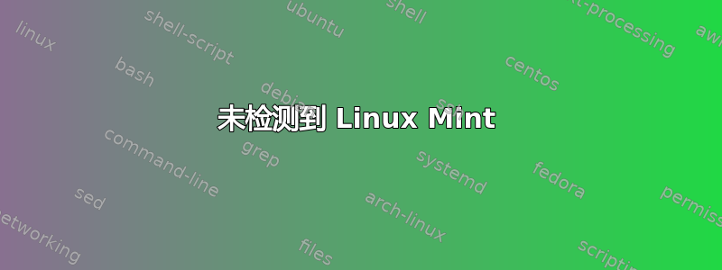 未检测到 Linux Mint