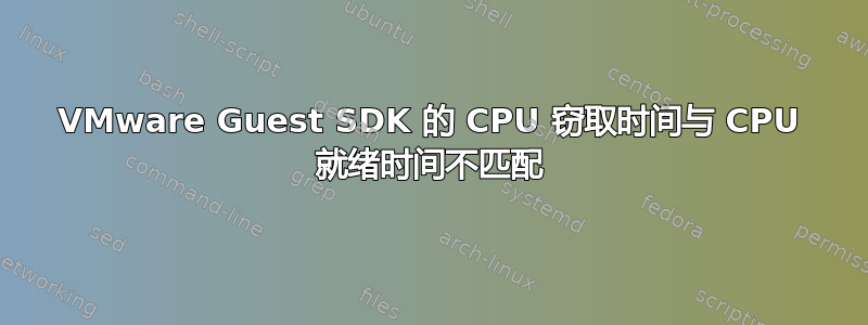 VMware Guest SDK 的 CPU 窃取时间与 CPU 就绪时间不匹配