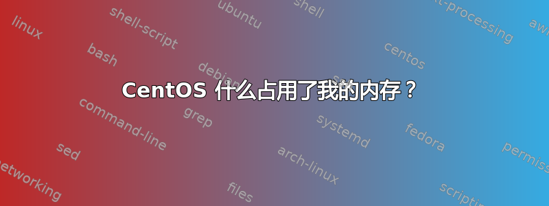 CentOS 什么占用了我的内存？