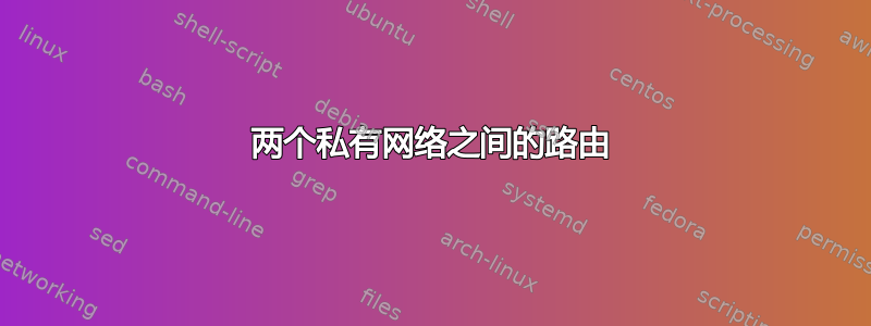 两个私有网络之间的路由