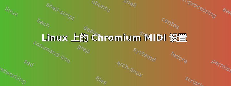 Linux 上的 Chromium MIDI 设置