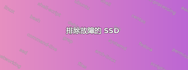 排除故障的 SSD