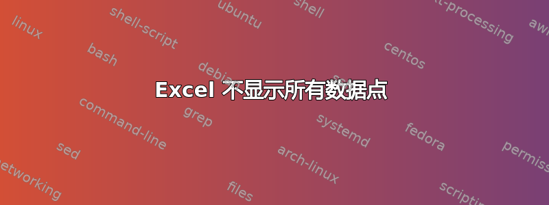 Excel 不显示所有数据点