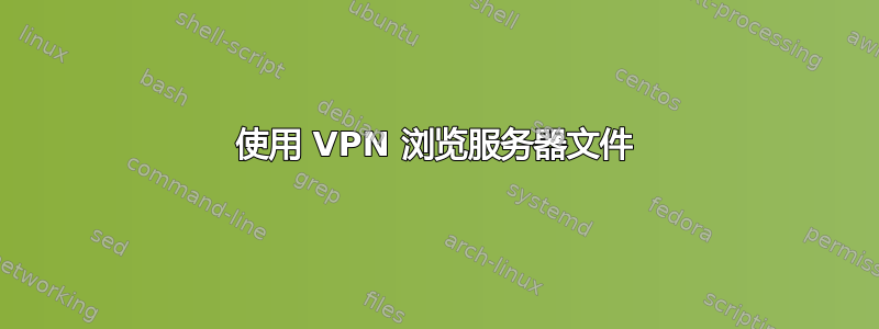 使用 VPN 浏览服务器文件