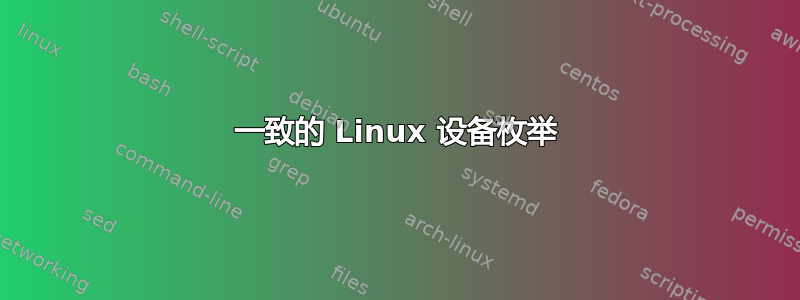 一致的 Linux 设备枚举