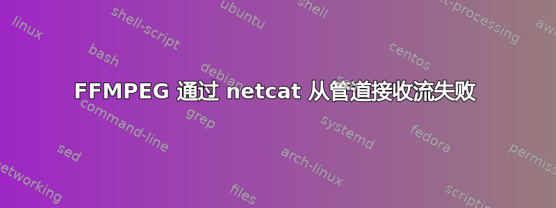 FFMPEG 通过 netcat 从管道接收流失败