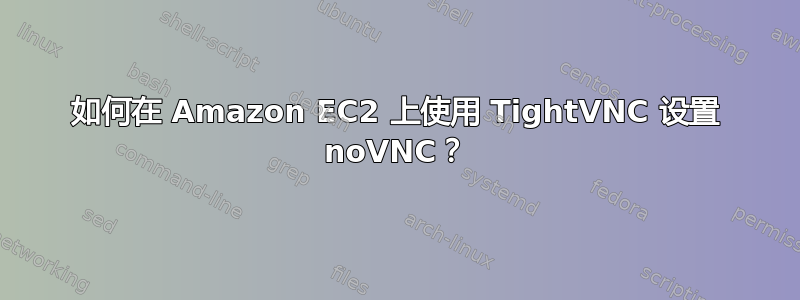 如何在 Amazon EC2 上使用 TightVNC 设置 noVNC？