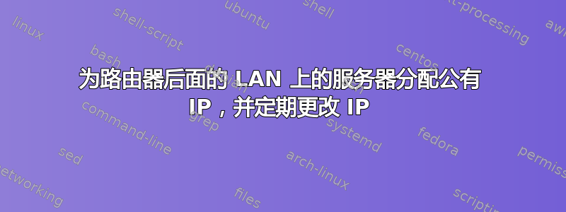 为路由器后面的 LAN 上的服务器分配公有 IP，并定期更改 IP