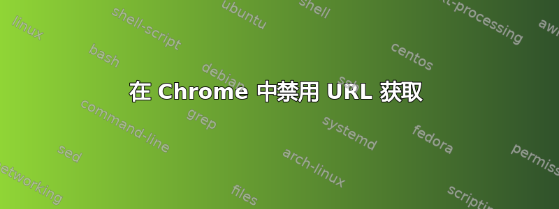 在 Chrome 中禁用 URL 获取