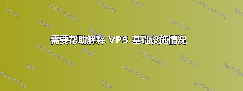 需要帮助解释 VPS 基础设施情况 