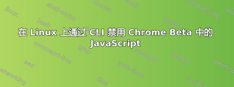 在 Linux 上通过 CLI 禁用 Chrome Beta 中的 JavaScript