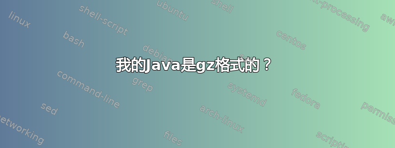 我的Java是gz格式的？