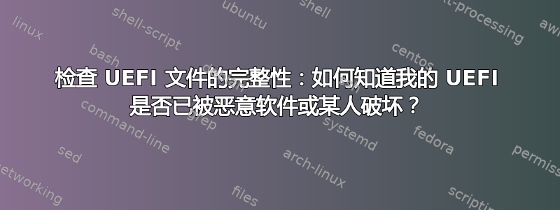 检查 UEFI 文件的完整性：如何知道我的 UEFI 是否已被恶意软件或某人破坏？