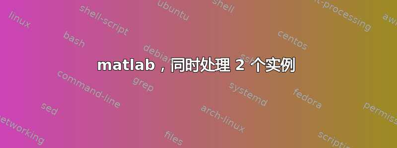 matlab，同时处理 2 个实例