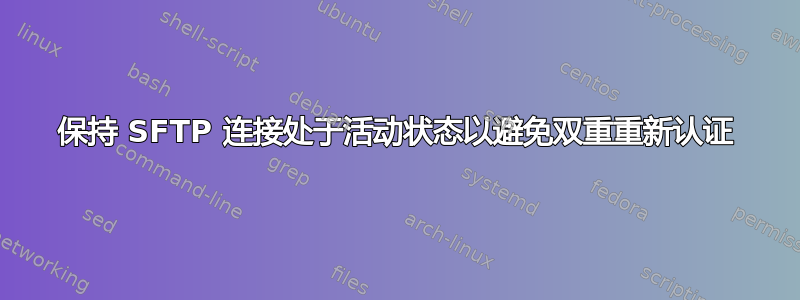 保持 SFTP 连接处于活动状态以避免双重重新认证