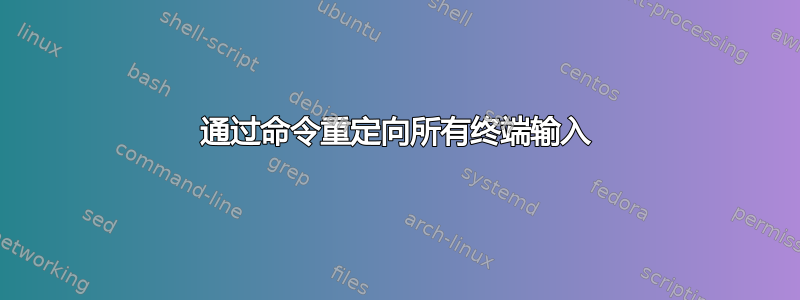 通过命令重定向所有终端输入