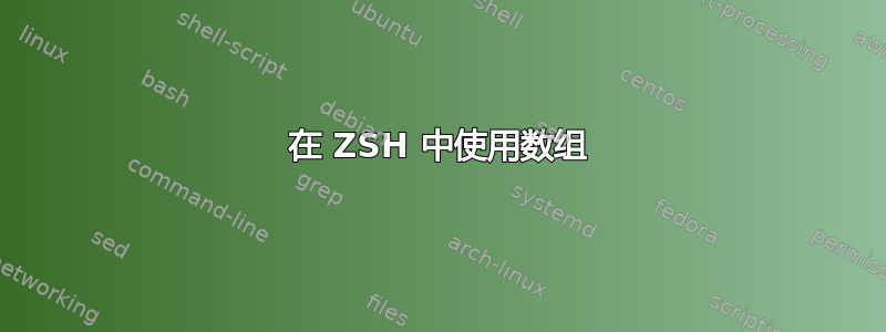 在 ZSH 中使用数组