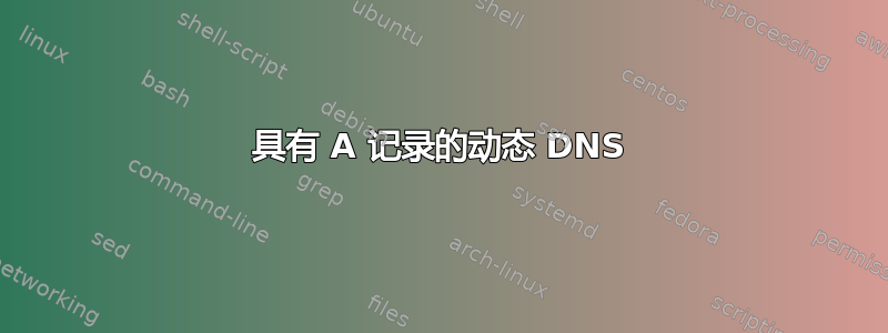 具有 A 记录的动态 DNS