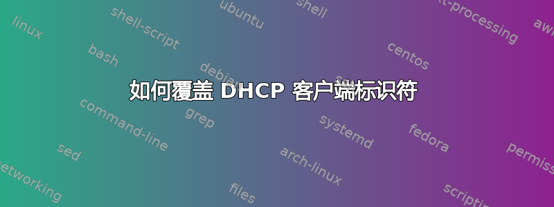 如何覆盖 DHCP 客户端标识符