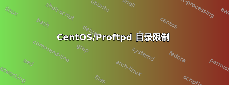 CentOS/Proftpd 目录限制