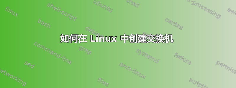 如何在 Linux 中创建交换机