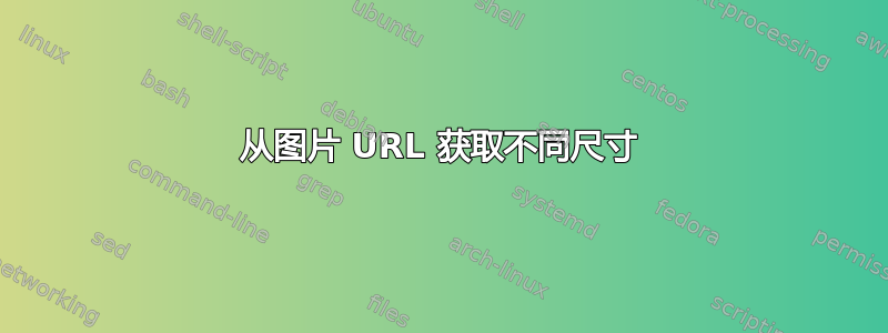 从图片 URL 获取不同尺寸