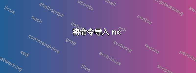 将命令导入 nc