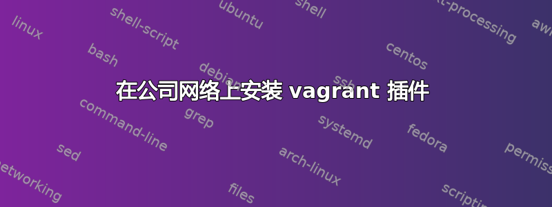 在公司网络上安装 vagrant 插件