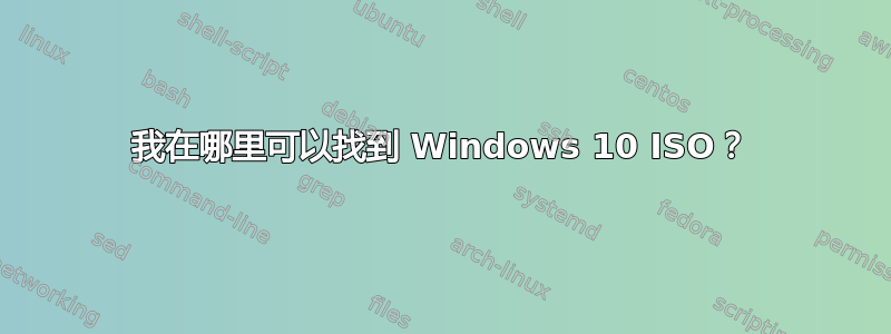 我在哪里可以找到 Windows 10 ISO？