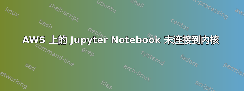 AWS 上的 Jupyter Notebook 未连接到内核