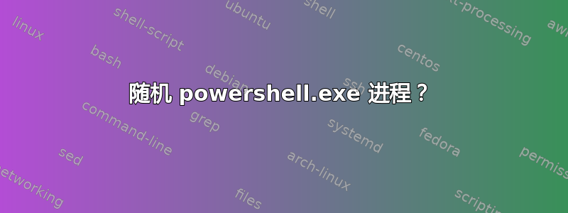 随机 powershell.exe 进程？