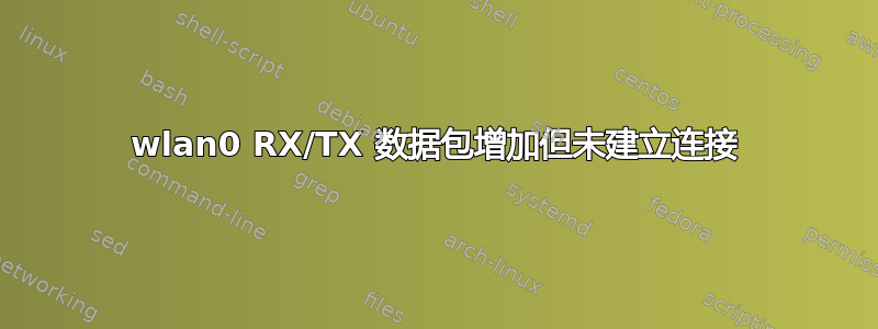 wlan0 RX/TX 数据包增加但未建立连接