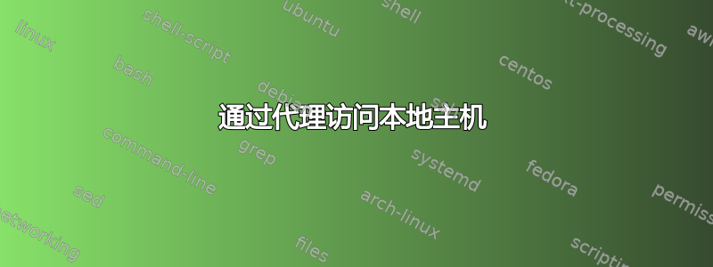 通过代理访问本地主机